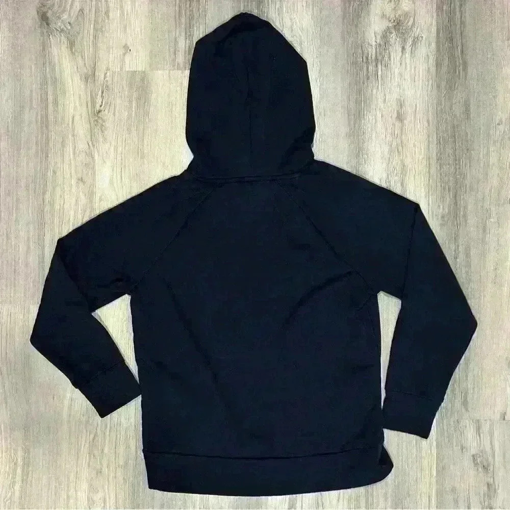 Eddie Bauer Ultrasoft 4 Way Stretch Pullover Hoodie Sweatshirt Navy Blue Size S - Picture 7 of 8